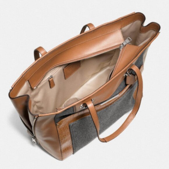 Coach Taylor Wool Croc Embossed Large Fashion Tote - F33395 2016 - Picture 2 of 5